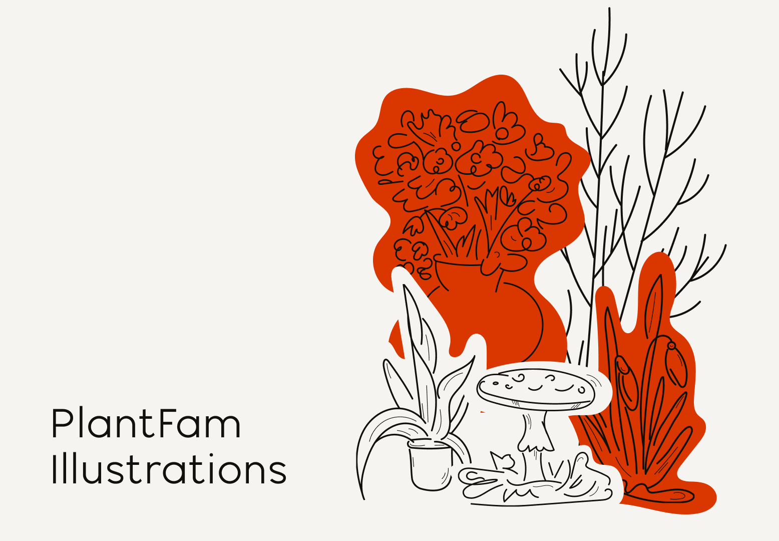 A cover banner showing the illustrations of plants and a mushroom.