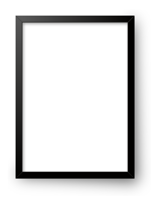 черная деревянная рамка для фото пустая внутри