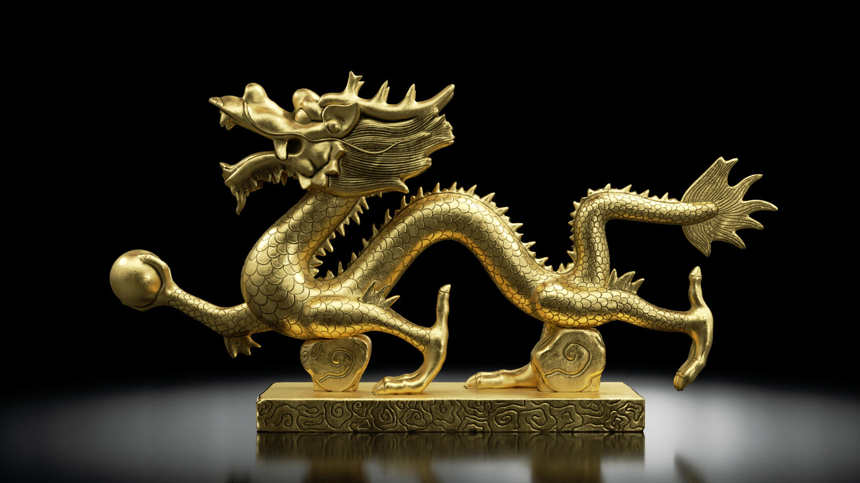 Китайский дракон 3d