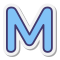 Изображение буквы "m"