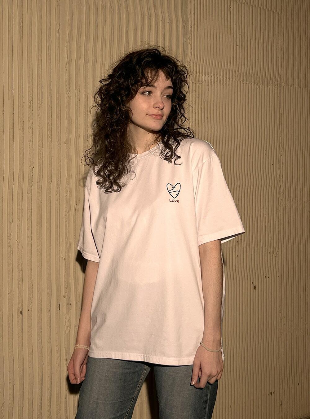 t-shirt LOVE by me&amp;rch