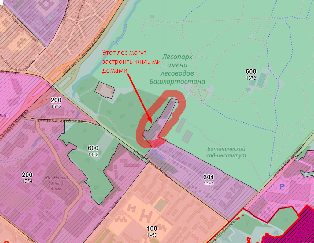 План застройки ботанический сад оренбург