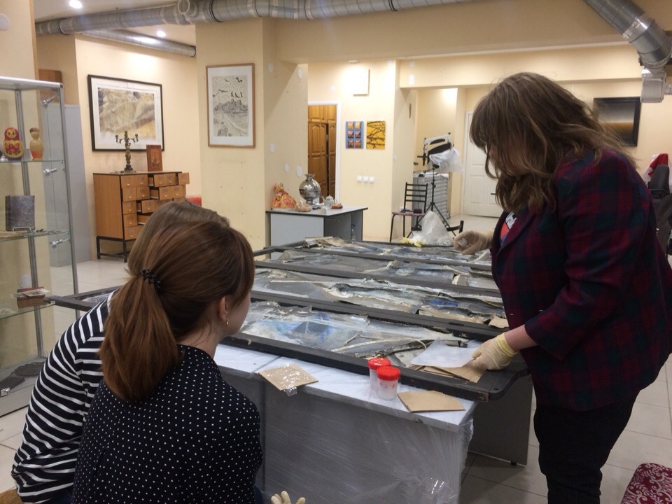 Анастасия Мартынова со студентами