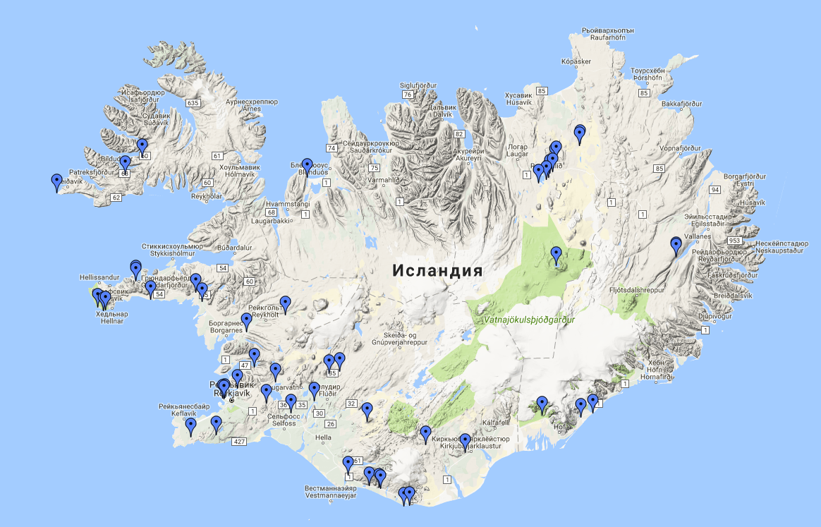 Исландия На Карте Фото