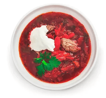 Суп Борщ со сметаной