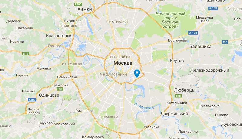 Карта жуковка московская область