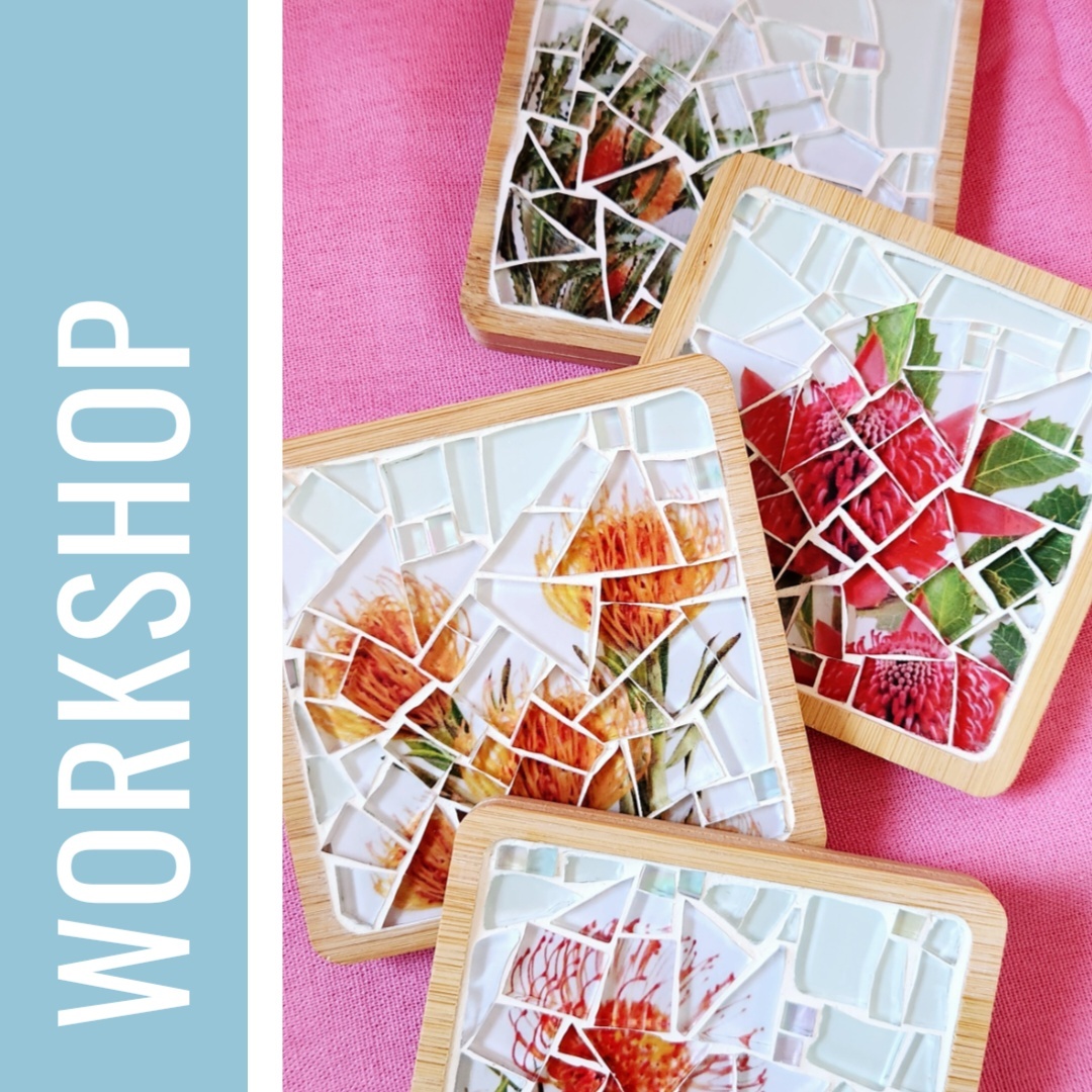Noname Studio mosaic workshop Protea