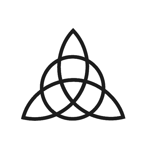 магический кельтский символ трикветр без фона
