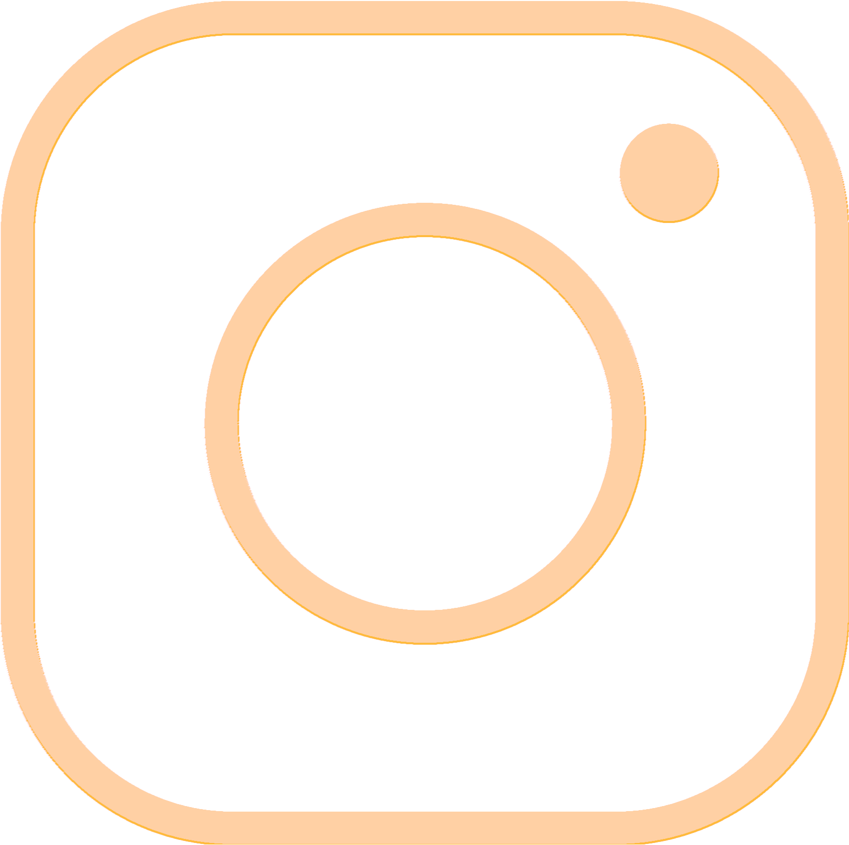 коричневый значок инстаграм без фона в виде фотоаппарата