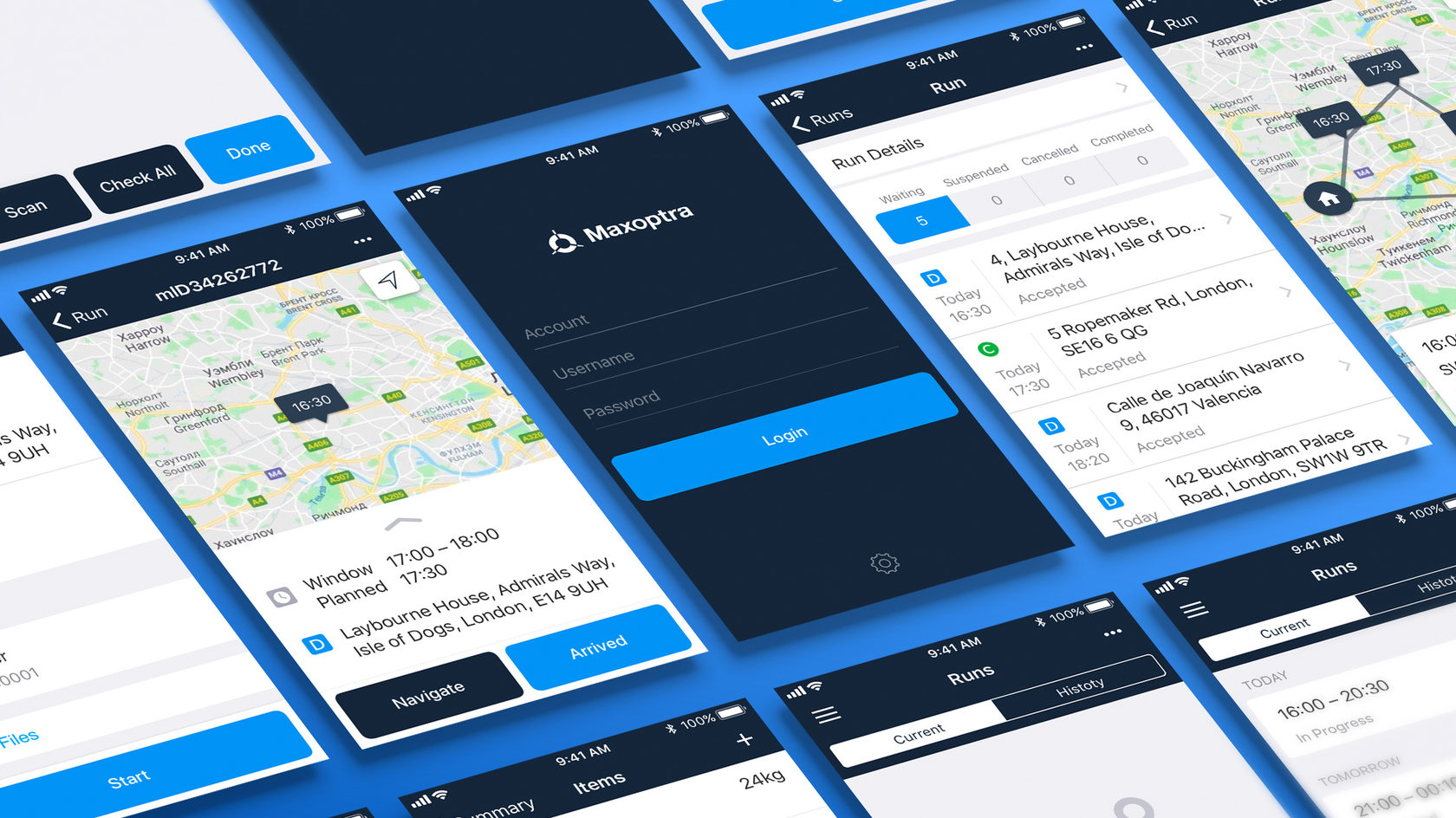 Maxoptra — мобильное приложение водителя