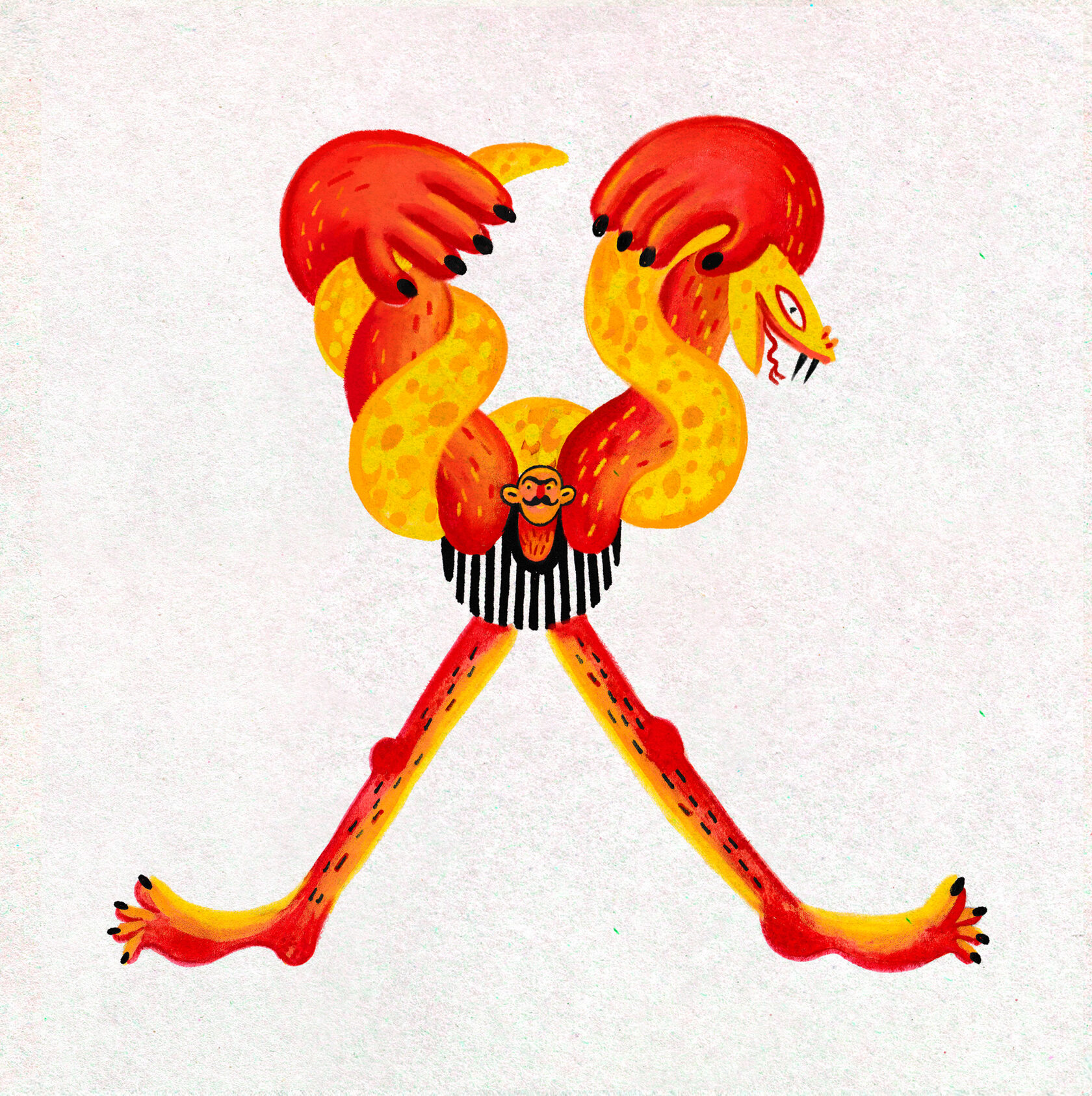 man illustration Lizaveta Valantsevich