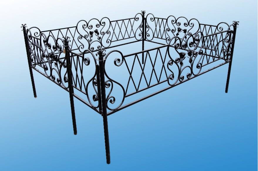 Оградки. Оградка на могилу. Ритуальные оградки. Кованые ограды.