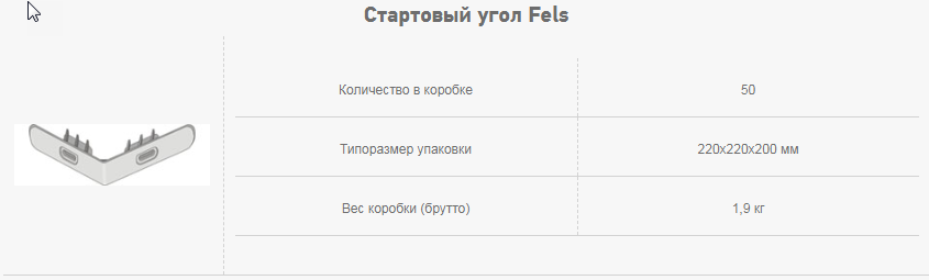 Стартовый угол Fels