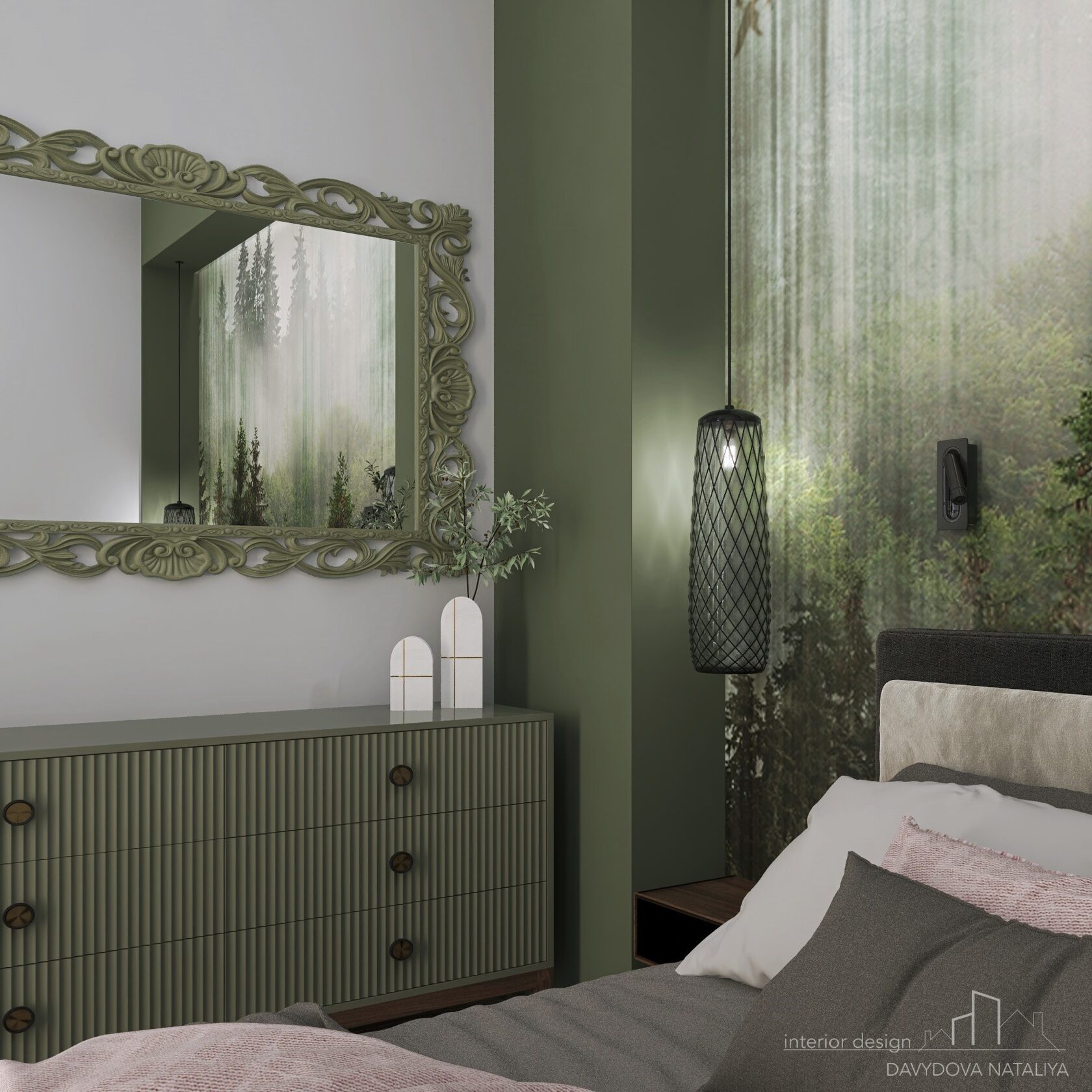Зеленая спальня