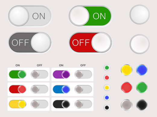 Кнопки. Радио-кнопки. Переключатели. Элементы веб-дизайна.