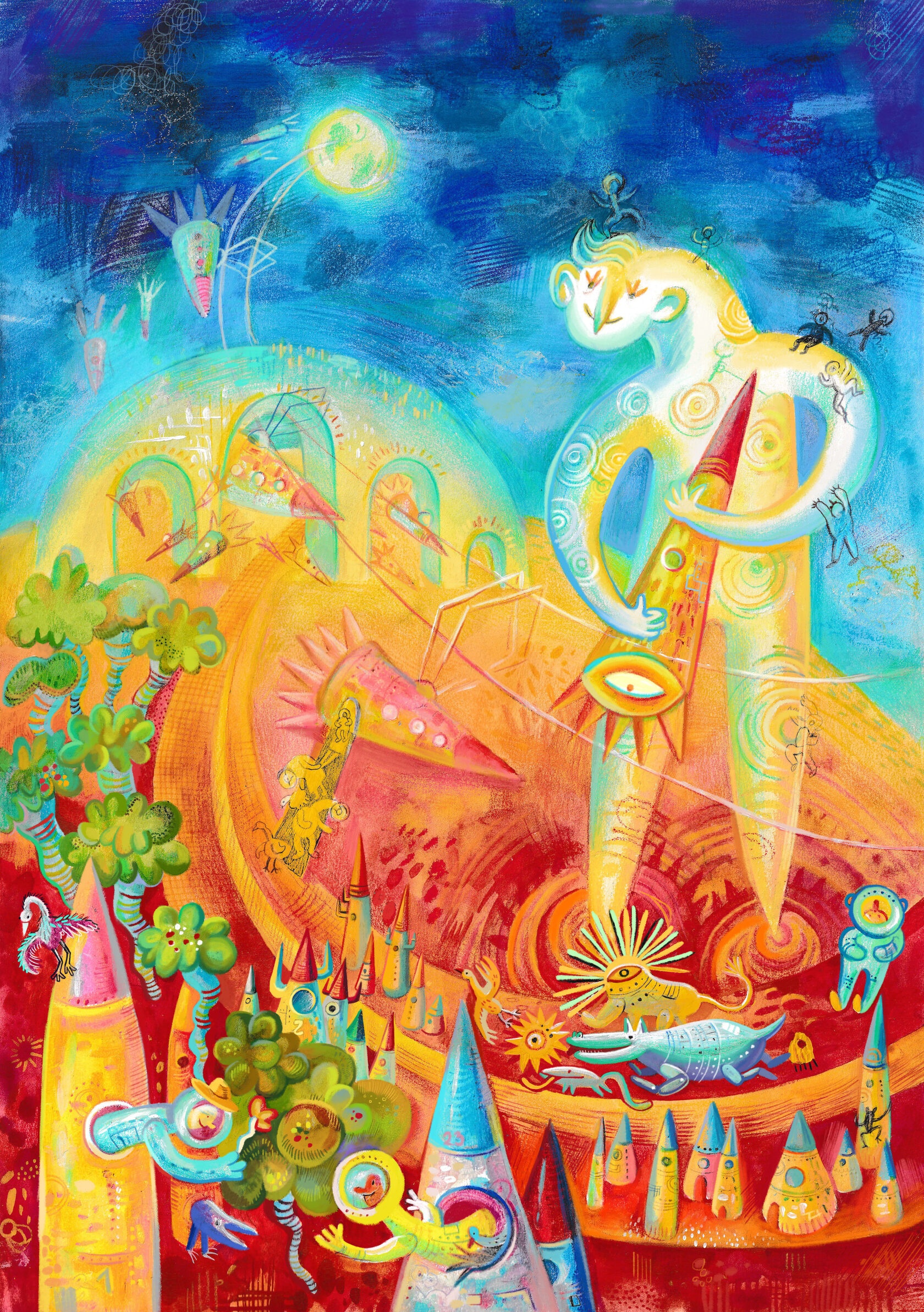 Space illustration Lizaveta Valantsevich