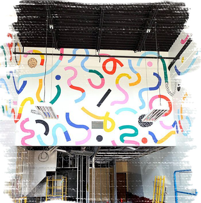 Рисунки на стенах в интерьере