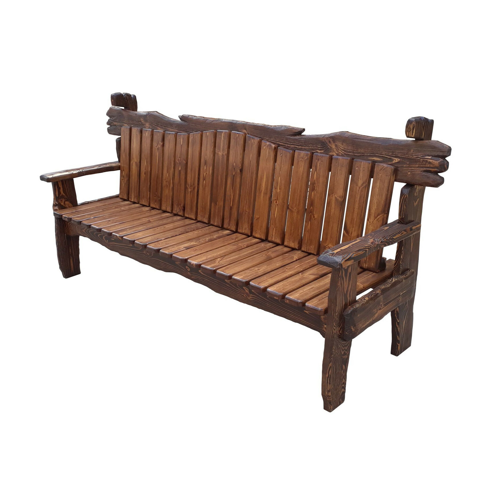 скамейка деревянная со спинкой для бани