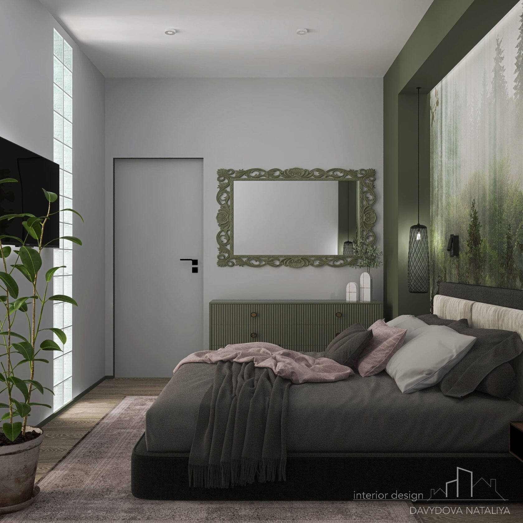 Современная спальня