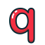 Изображение буквы "q"