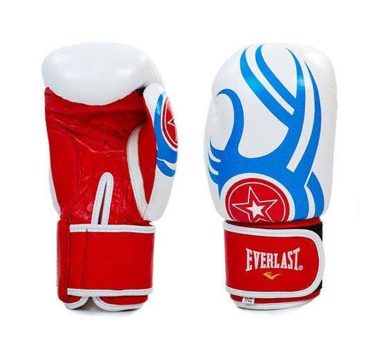 купить кожаные боксерские перчатки Everlast 10 унций