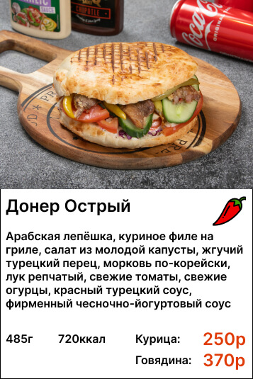 Донер острый