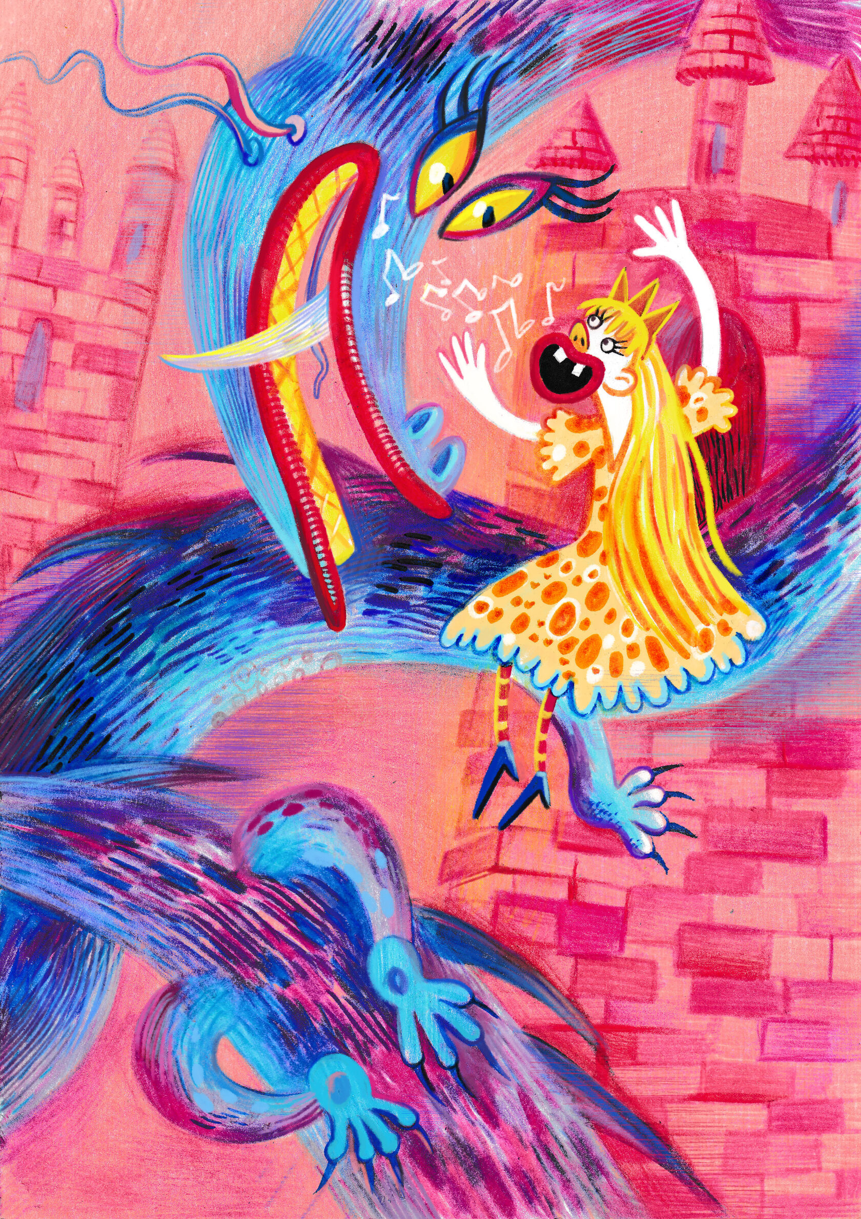 girl illustration Lizaveta Valantsevich