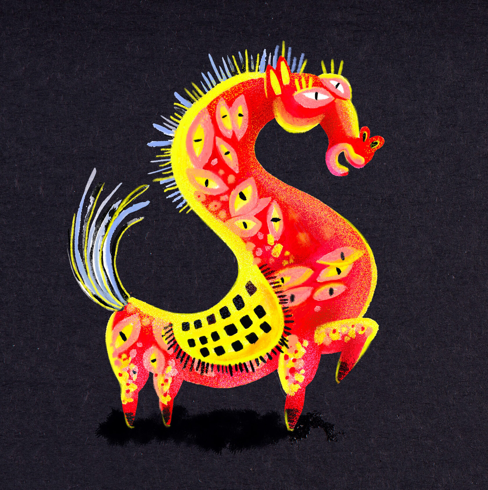 Horse illustration Lizaveta Valantsevich