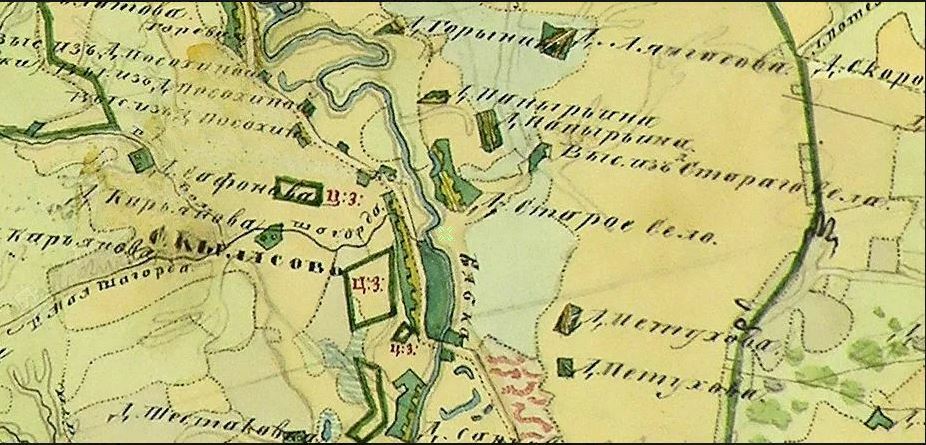 Карта 1790 пермского уезда