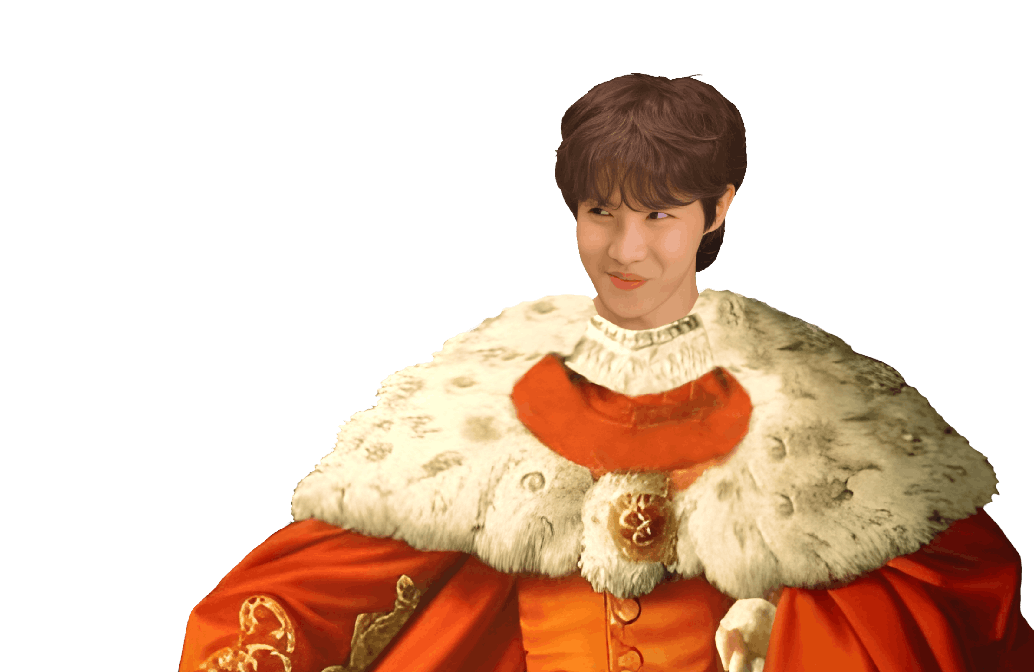 чон хосок в королевском плаще