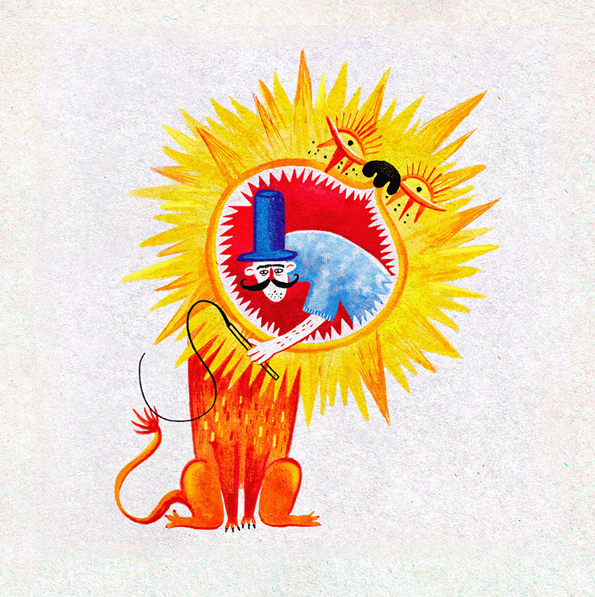 lion illustration Lizaveta Valantsevich