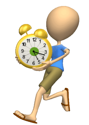 человечек с часами