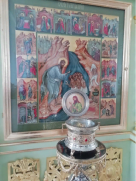 Мощи Пророка Иоанна Крестителя в Собора Иоанна Предтечи подворья Новоспасского монастыря в Сумароково