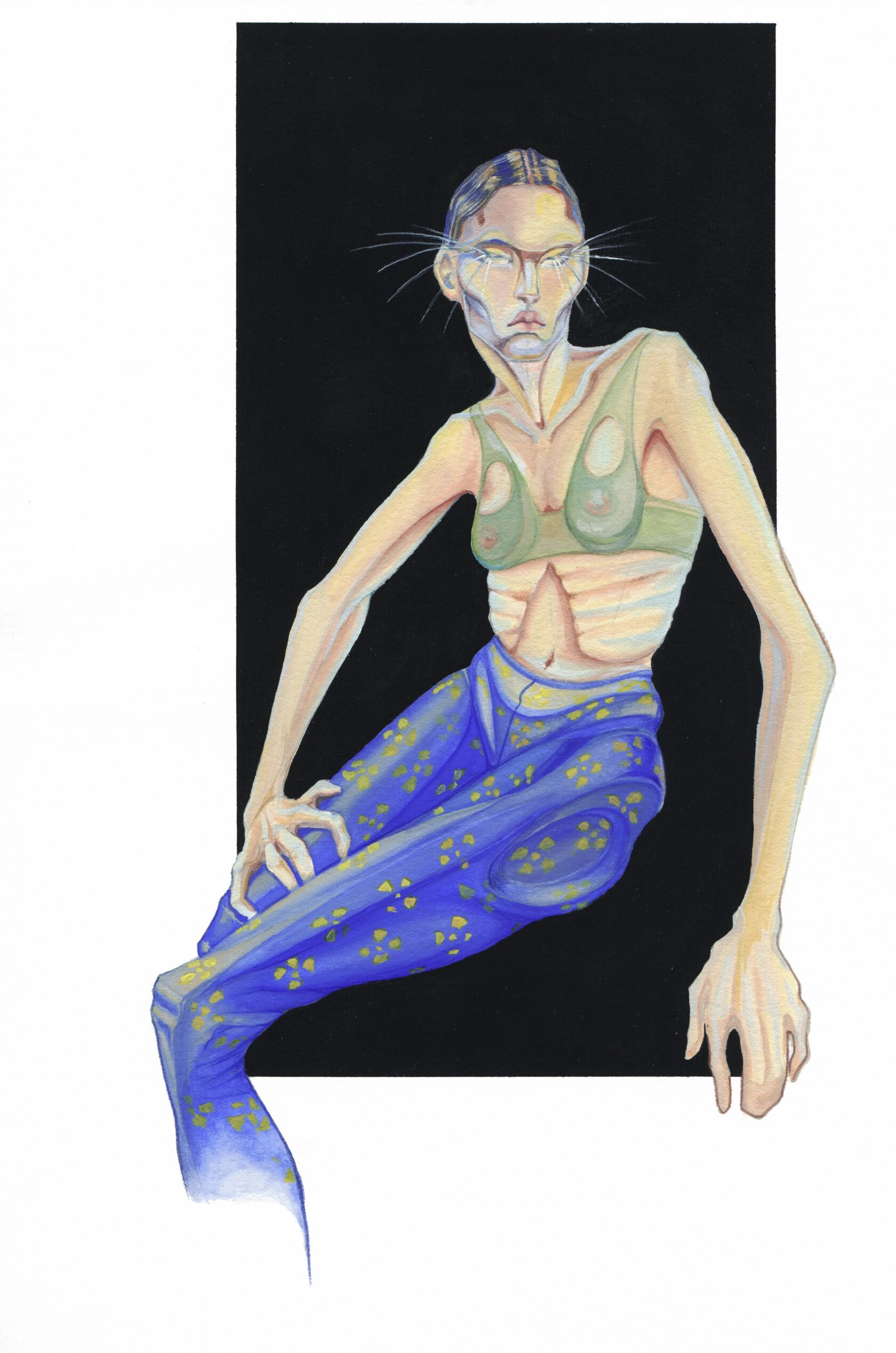 Fashion illustration representing beauty of art