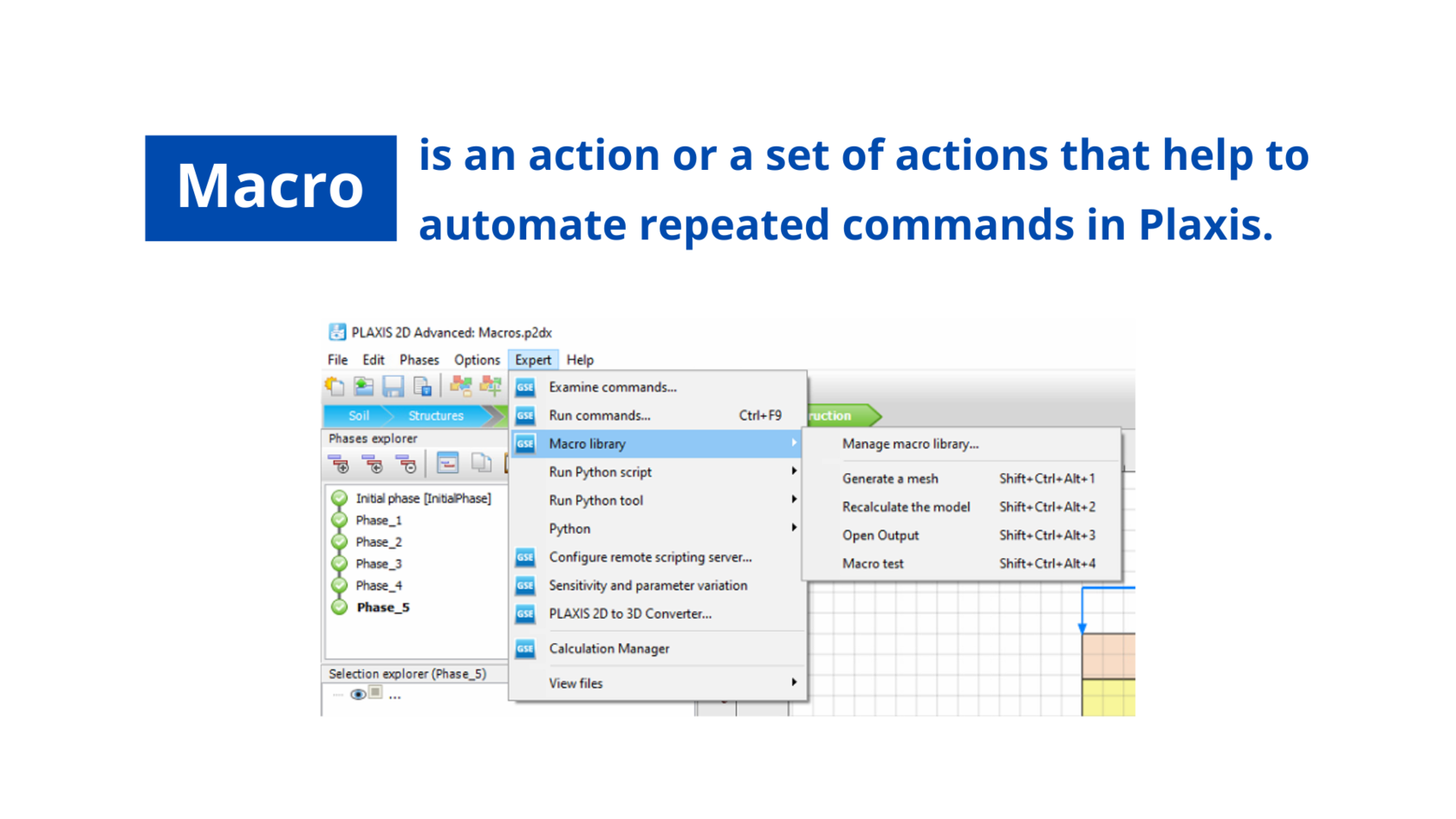 Macros in Plaxis