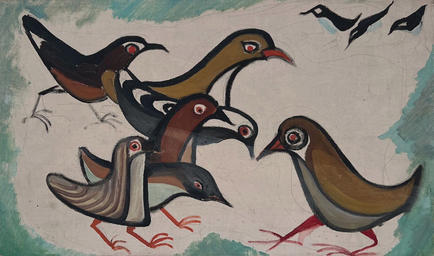 Birds on Grou